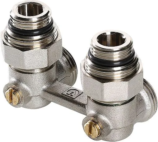 Узел нижнего подключения радиатора угловой ¾&quot;ек x ¾&quot;ек (½&quot;н) Valtec VT.345.KNA.E04