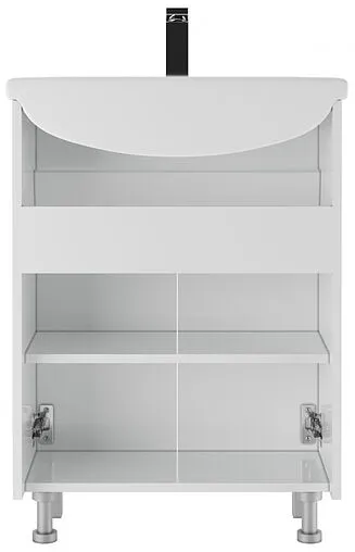 Тумба-умывальник напольная Айсберг Норма 60 белый DA1630T+4620008192772