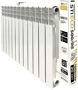 Радиатор алюминиевый 12 секций STI ECO RUS AL 500/100 Радиатор алюминиевый 12 секций STI ECO RUS AL 500/100, 3