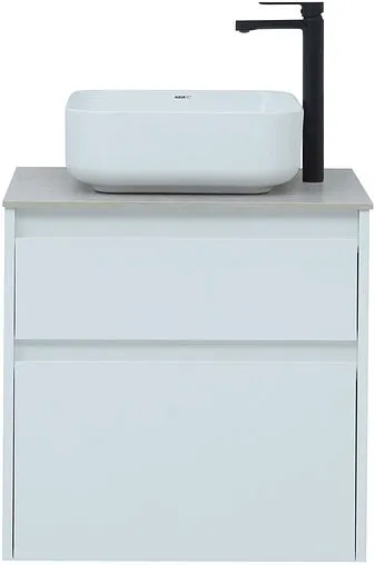 Тумба-умывальник подвесная Aquanet Nova Lite 60 белый 00242575+00242905