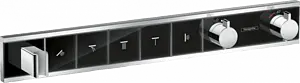 Термостат для 5 потребителей Hansgrohe RainSelect чёрный/хром 15358600, 1