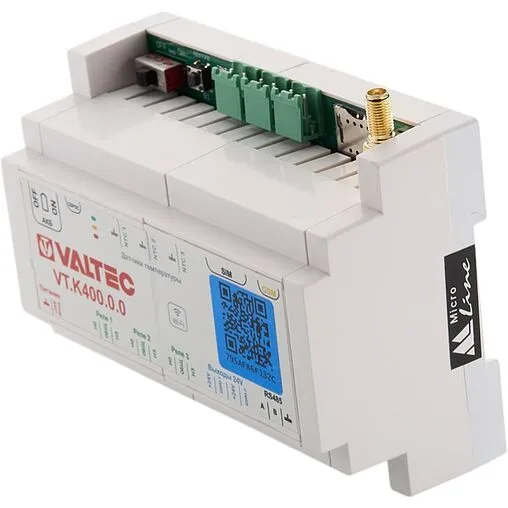 Универсальный контроллер для смесительных узлов 2 зоны НО/НЗ 230В Valtec VT.K400.0