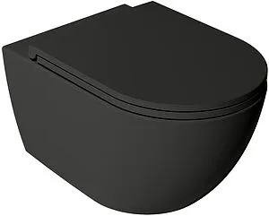 Унитаз подвесной безободковый ISVEA Vea Rondo черный матовый 10VA02002SV-2N, 1