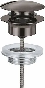 Выпуск автоматический для раковины Grohe Veris тёмный графит 65807A00 Выпуск автоматический для раковины Grohe Veris тёмный графит 65807A00, 1