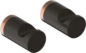 Крючок 2шт IDDIS Petite чёрный матовый/золото PET2SR1i41 Крючок 2шт IDDIS Petite чёрный матовый/золото PET2SR1i41, 1