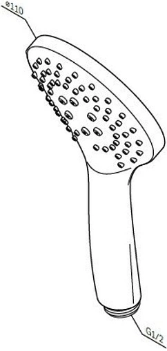 Лейка ручного душа Am.Pm Gem хром F0290100 Лейка ручного душа Am.Pm Gem хром F0290100