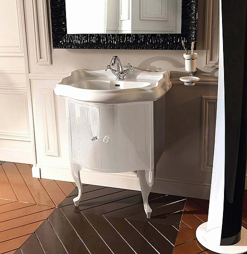 Тумба-умывальник напольная Kerasan Retro 69 белый 7361K5+