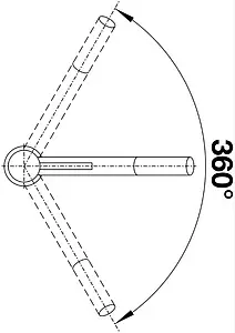 Смеситель для кухни Blanco Kano чёрный матовый 526667 Смеситель для кухни Blanco Kano чёрный матовый 526667, 3