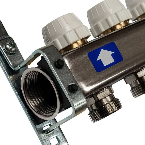 Группа коллекторная с расходомерами 10 отводов 1"в/в x ¾"ек Stout SMS-0927-000010