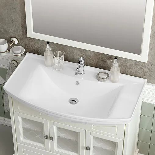 Тумба-умывальник напольная Opadiris Омега 85 слоновая кость 00-00002824+4620008197357