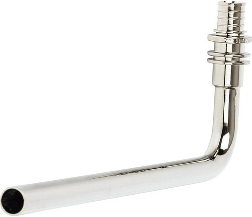 Уголок аксиальный радиаторный с хромированной трубкой 20мм x 15мм L=250мм Stout SFA-0025-002025