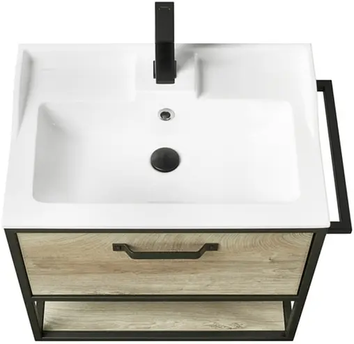 Тумба под умывальник подвесная Aquaton Лофт Фабрик 65 дуб эндгрейн 1A242301LTDU0