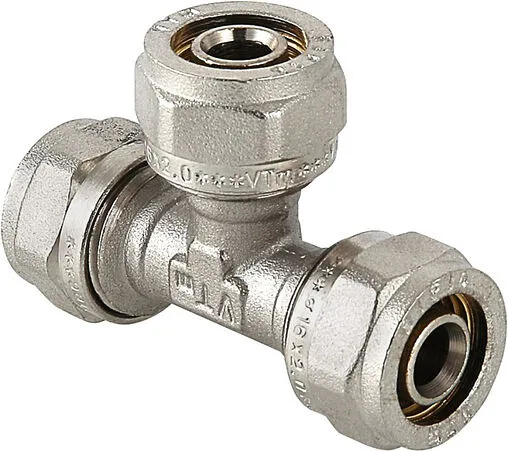 Тройник компрессионный соединительный 32мм Valtec VTm.331.N.323232