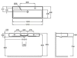 Раковина Jacob Delafon Vivienne 120 белый EXBK112-00, 2
