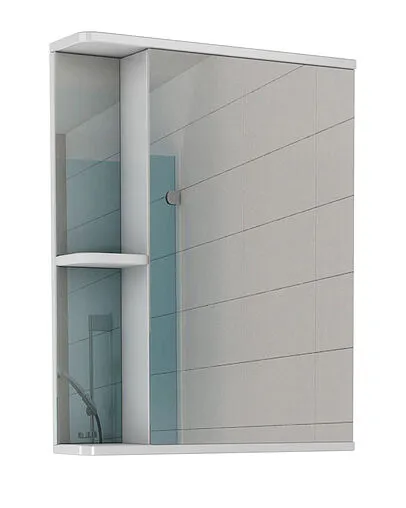 Шкаф-зеркало Айсберг Норма 1-60 R белый DA1606HZ