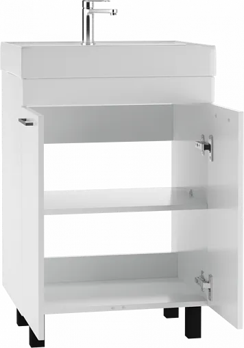 Тумба под умывальник напольная Айсберг Енисей 60 белый DA2709T