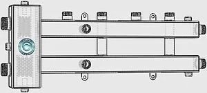 Распределительный коллектор 3 контура с гидрострелкой 1¼"н x 1"н Север-М2+1(Aisi) 1915026 Распределительный коллектор 3 контура с гидрострелкой 1¼"н x 1"н Север-М2+1(Aisi) 1915026, 5