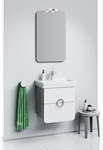 Зеркало с подсветкой Aqwella Alicante 50 белый Alic.02.05 Зеркало с подсветкой Aqwella Alicante 50 белый Alic.02.05, 3