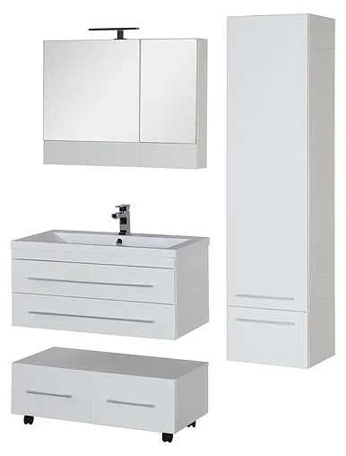 Шкаф-зеркало Aquanet Нота 90 L белый 00165371 Шкаф-зеркало Aquanet Нота 90 L белый 00165371