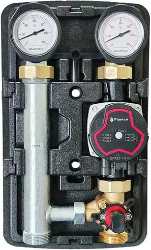 Насосный модуль с 3-х ходовым смесительным клапаном 1&quot;в х 1½&quot;н Meibes MeiFlow TOP S MC M66931.36SH с насосом Flamco GPA 25-7.5