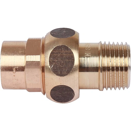 Американка пайка прямая переходная (плоское уплотнение) 18мм x ¾"н Sanha 4331g 143311834