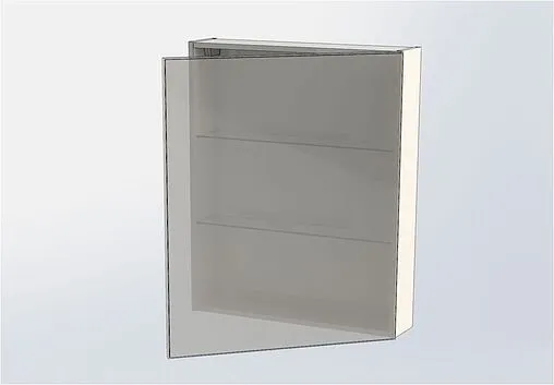 Шкаф-зеркало Aquanet Алвита 70 R серый антрацит 00183990