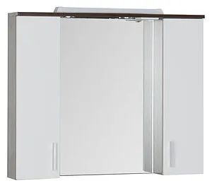 Шкаф-зеркало Aquanet Тиана 100 белый/венге 172679 Шкаф-зеркало Aquanet Тиана 100 белый/венге 172679, 1