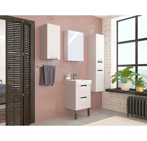 Шкаф-зеркало Aquaton Сильва 50 дуб полярный 1A215502SIW7L Шкаф-зеркало Aquaton Сильва 50 дуб полярный 1A215502SIW7L