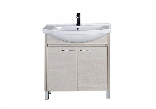 Тумба под умывальник напольная Aquanet Донна 80 дуб белый 00169042