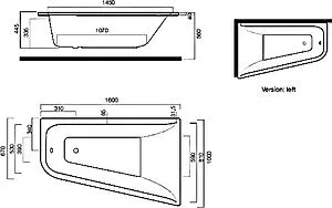 Ванна акриловая Am.Pm Spirit 160x100 Ванна акриловая Am.Pm Spirit 160x100, 4