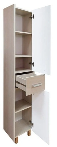 Шкаф-пенал напольный Comforty Тулуза 40 белый/сосна лоредо 00003121663CF