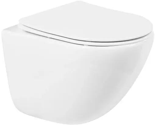 Комплект 5 в 1 BelBagno Amanda BB051CHR/BB051SC/BB002-80/BB014-SR-BIANCO с кнопкой белый глянцевый