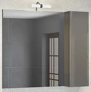 Шкаф-зеркало Comforty Рим 80 cерый 00003132547CF Шкаф-зеркало Comforty Рим 80 cерый 00003132547CF, 1