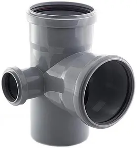 Крестовина двухплоскостная левая внутренняя D=110x110x50мм Угол 87° Политэк 1201103, 1