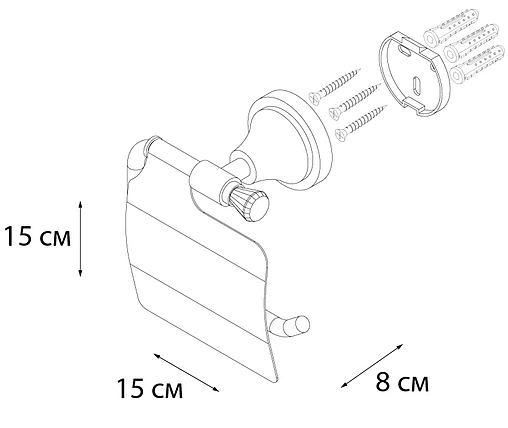 Держатель туалетной бумаги Sofita Crystal хром SF-35010A