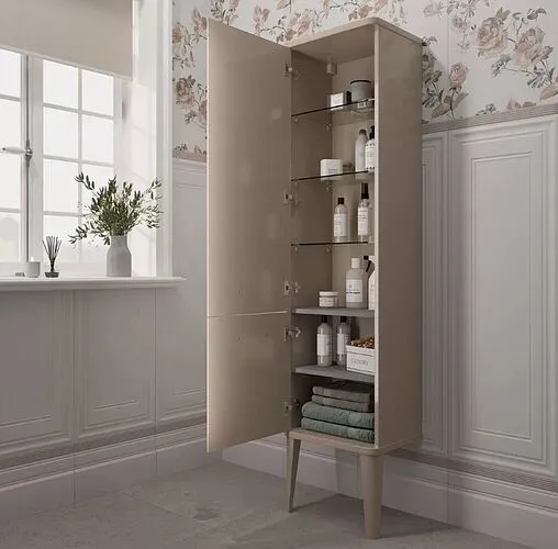 Шкаф-пенал Kerama Marazzi Pompei 43 камео бежевый PO.N.150\CAM