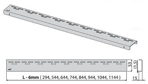 Решетка для лотка 944мм AlcaPlast Hope-950M Решетка для лотка 944мм AlcaPlast Hope-950M