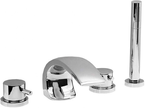 Смеситель на борт ванны на 4 отверстия Vega Arco Lux хром 91А1695125