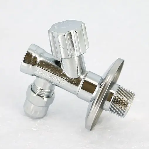Вентиль регулирующий угловой с фильтром ½"н x ⅜"н x 10ц хром Uni-fitt 186F2500