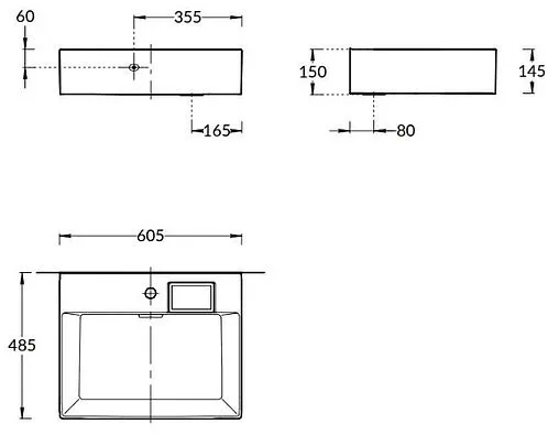 Раковина Kerama Marazzi Logica 60 белый LO.wb.60.1
