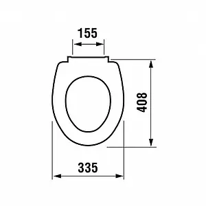 Крышка-сиденье для унитаза Jika Era белый 8.9153.3.000.000.1 Крышка-сиденье для унитаза Jika Era белый 8.9153.3.000.000.1, 2