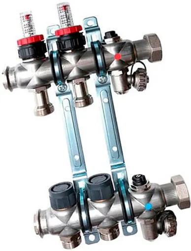 Группа коллекторная с расходомерами 2 отвода 1&quot;нг x ¾&quot;ек Oventrop Multidis SF 1404352