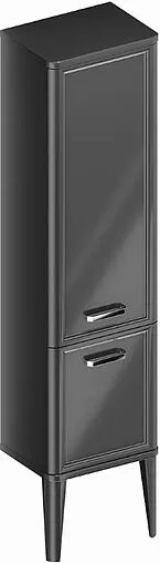 Шкаф-пенал Kerama Marazzi Pompei 43 чёрный глянц PO.N.150\BLK