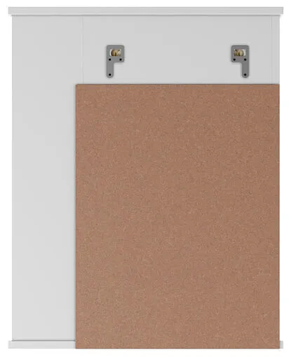 Шкаф-зеркало Айсберг Волна 1-55 L белый DA1032HZ