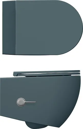 Унитаз подвесной безободковый с функцией биде и встроенным смесителем ISVEA Infinity изумрудный 10NFS1005I-2P