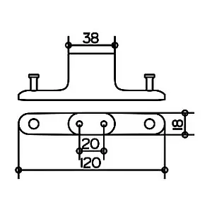 Крючок двойной Keuco Edition 400 хром 11515010000 Крючок двойной Keuco Edition 400 хром 11515010000, 4