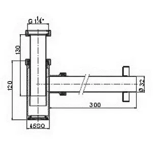 Сифон бутылочный для раковины Rav Slezak золото MD0233Z Сифон бутылочный для раковины Rav Slezak золото MD0233Z, 2