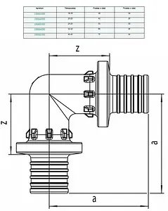 Уголок аксиальный соединительный 16мм Rehau Rautitan PX 11600211001 Уголок аксиальный соединительный 16мм Rehau Rautitan PX 11600211001, 3