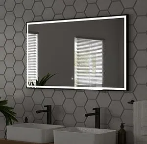 Зеркало с подсветкой Continent Aralia Black Led 120x70 чёрный ЗЛП1495, 4