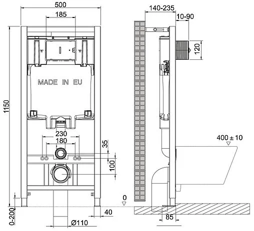 Комплект 5 в 1 Lemark Peneda+Bit Florex White 100802420 с кнопкой Bit 9802006 черный матовый soft touch